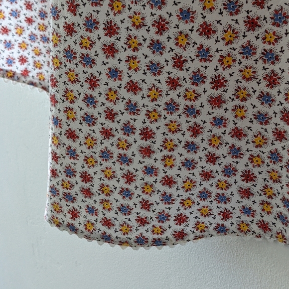 Vintage Handmade Calico Half Apron - Picture 8 of 12
